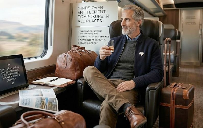 A gentleman on travel with an open mindset