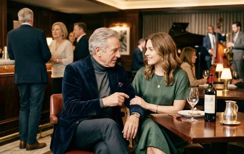 A younger woman with a rich older man
