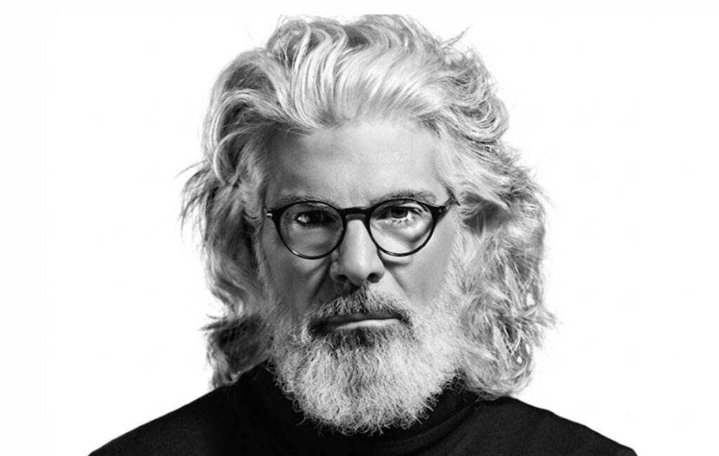 The wavy or curly flowing locks hairstyle - one of the popular hairstyles for older men