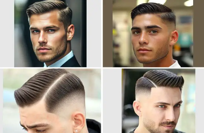 Types of side part hairstyle