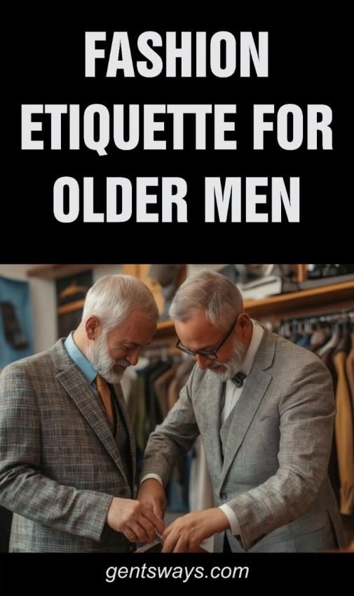 Older men happy with their outfits