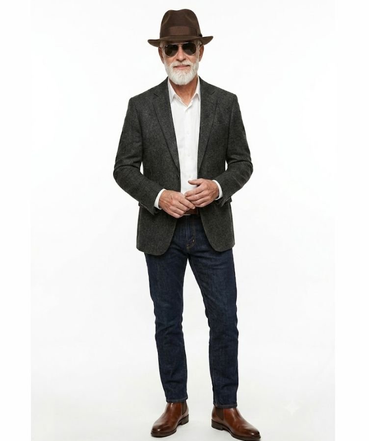 A good-looking older man with confidence