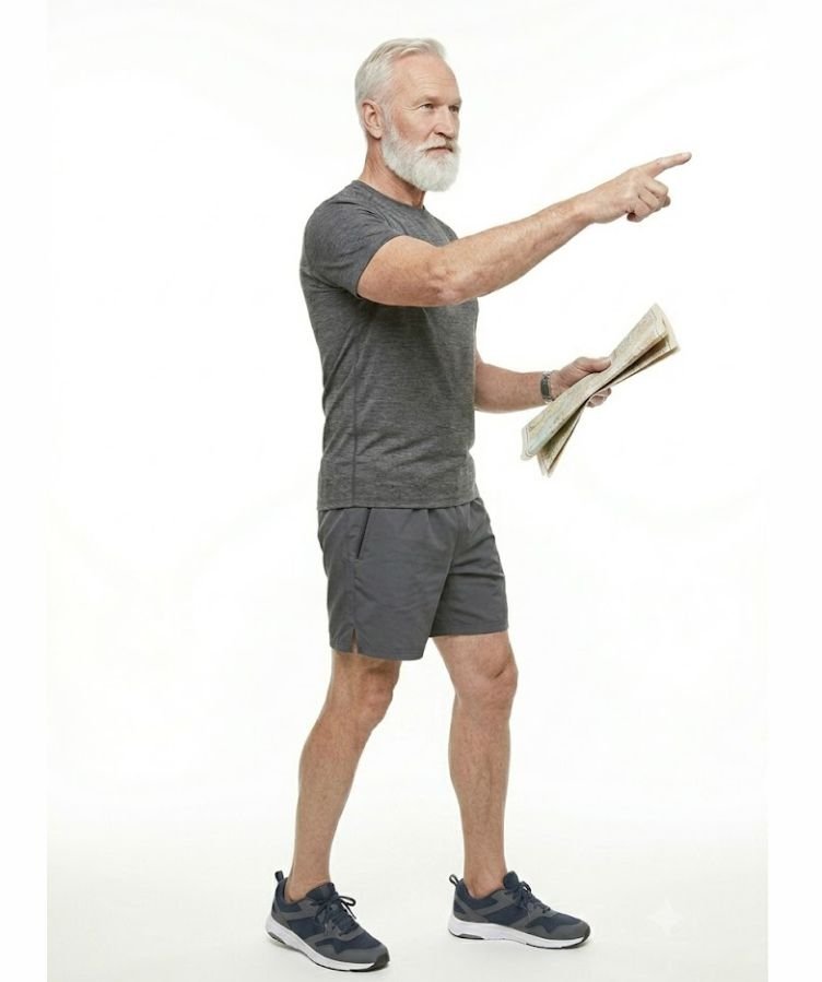 An attractive older man with purpose