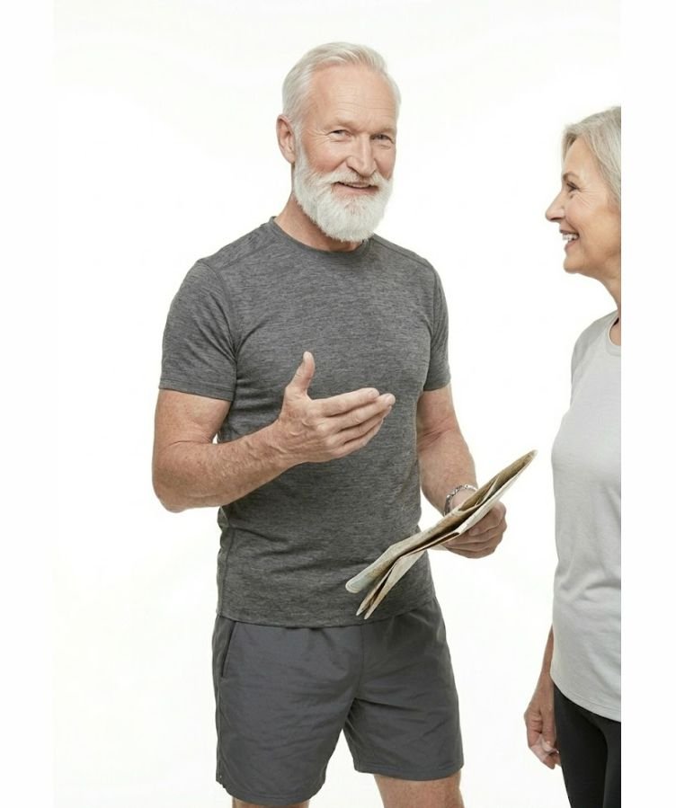 
older man with Communication Skills and Social Ease