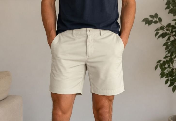 A man in chinos shorts 