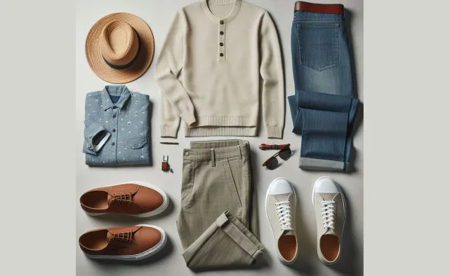 Laid back weekend with chinos