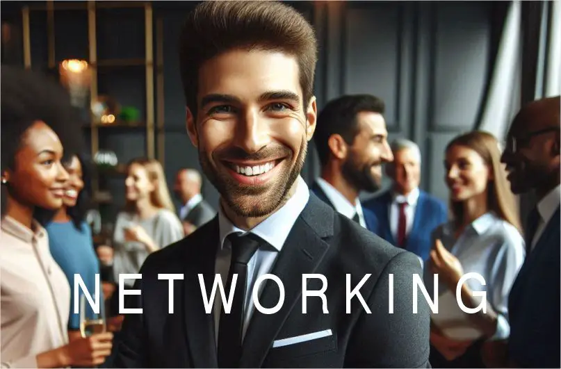 A man who is ready for networking and building connections