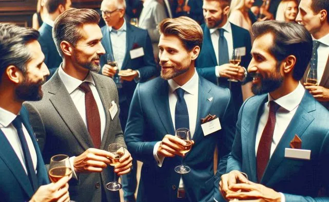Men building relationships and connecting