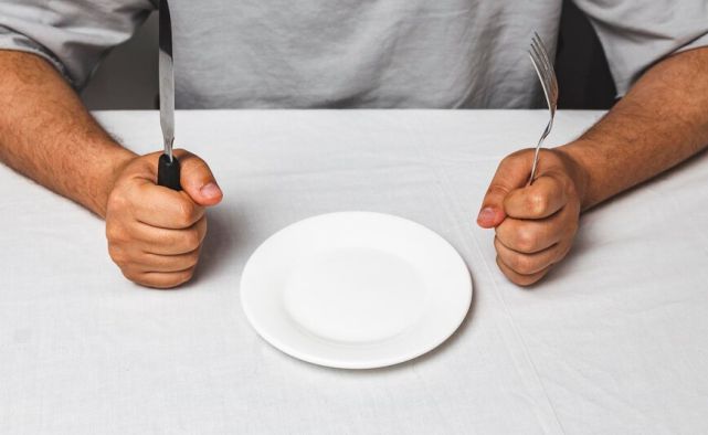 Man observing intermittent fasting for longevity