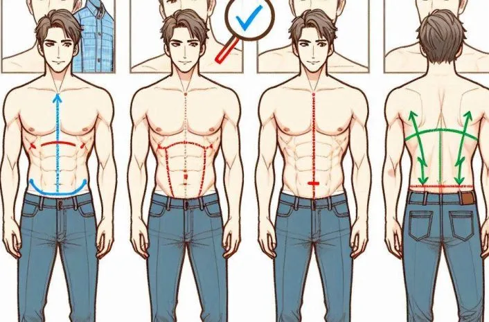 Men's body shape for personal style