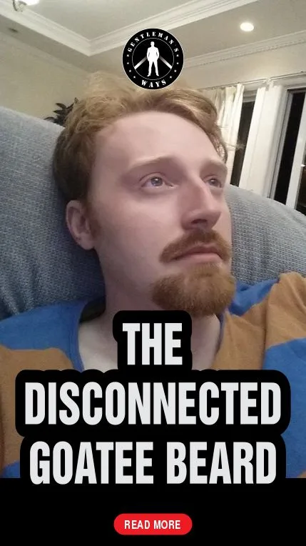 disconnected goatee with stubble