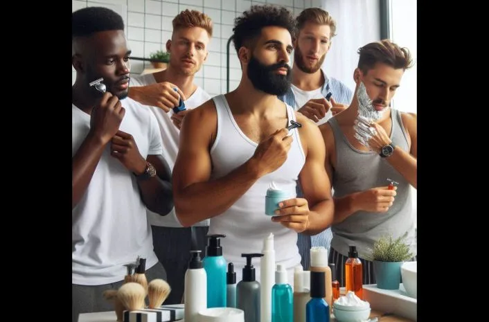 Men's grooming and personal care routine