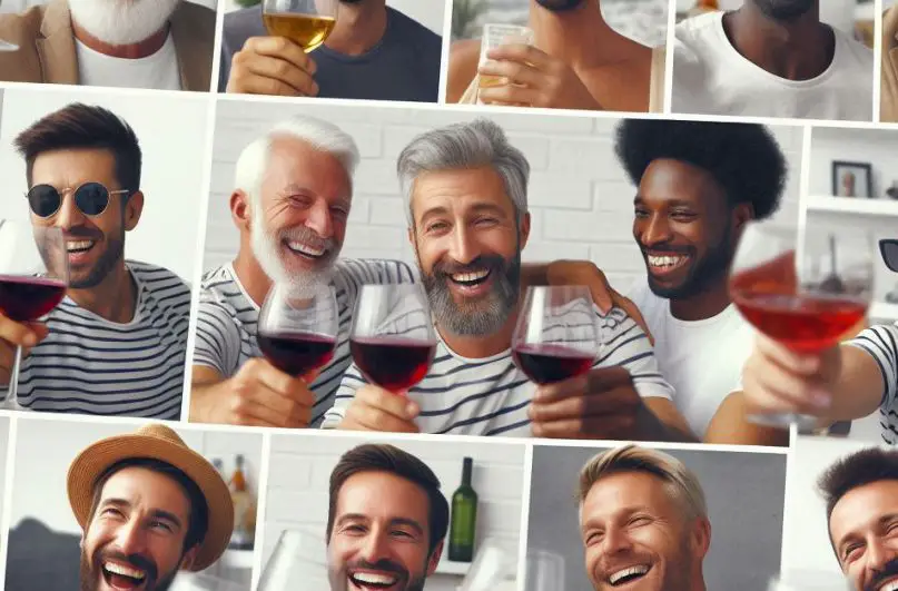 Men from different races depicting men's lifestyle and culture