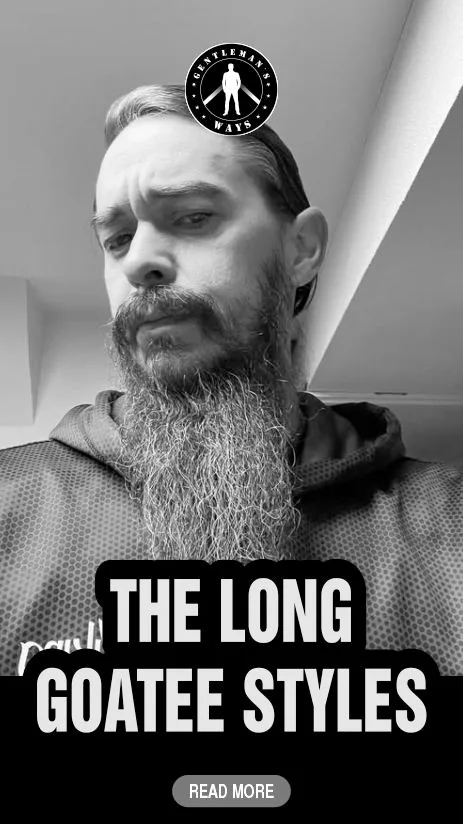 A man with a very long goatee