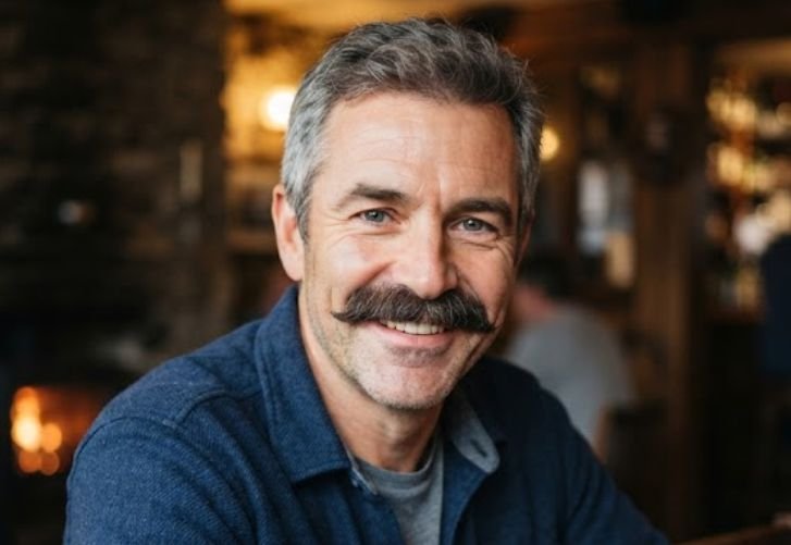 A typical Chevron mustache style