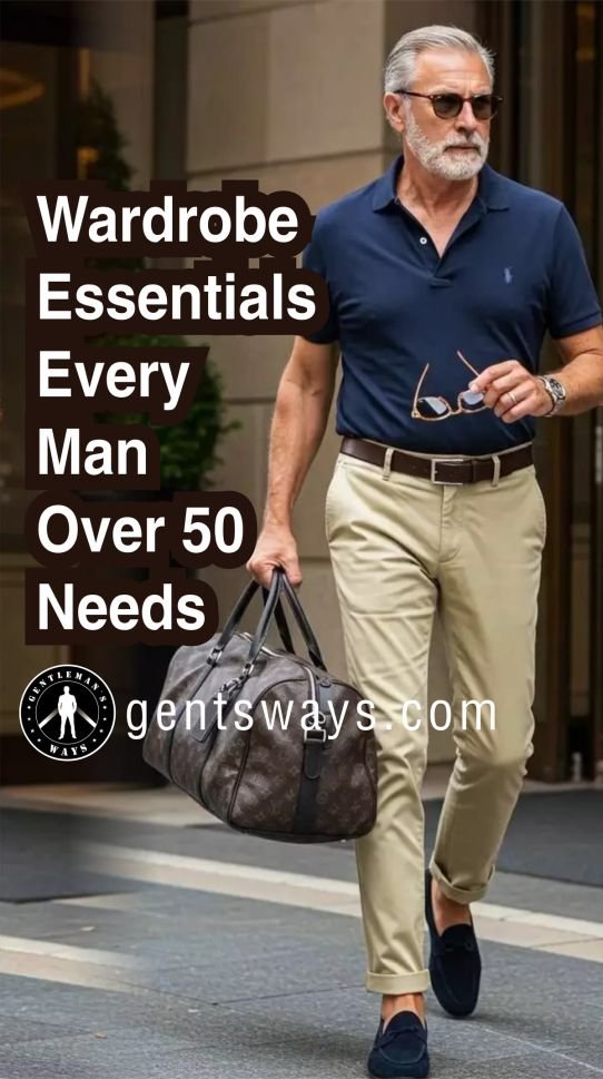 Older man wearing a wardrobe essential