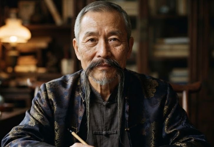 Fu Manchu Mustache style