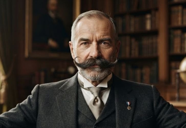 A man with the imperial mustache style