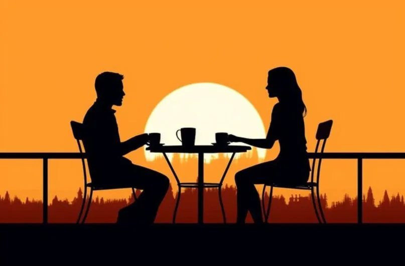A man looking to start a dare with a woman