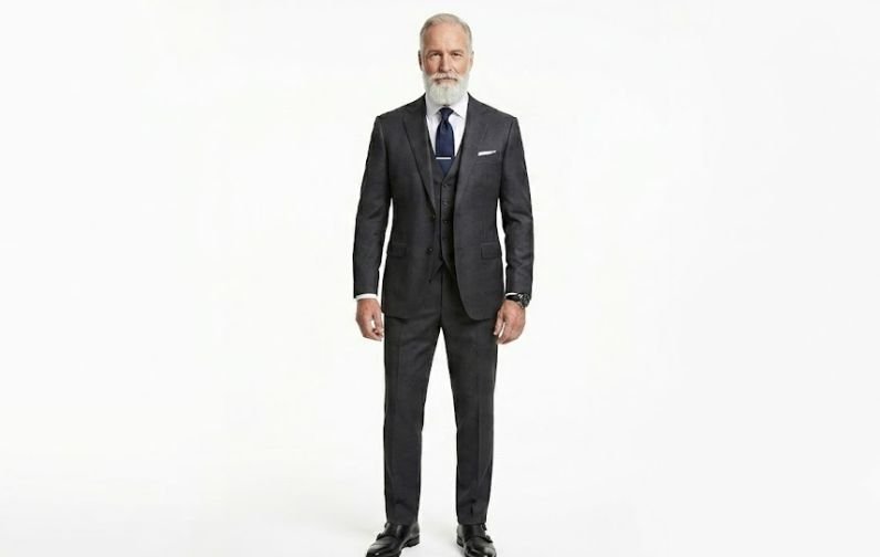 Older man in a well-fitted suit