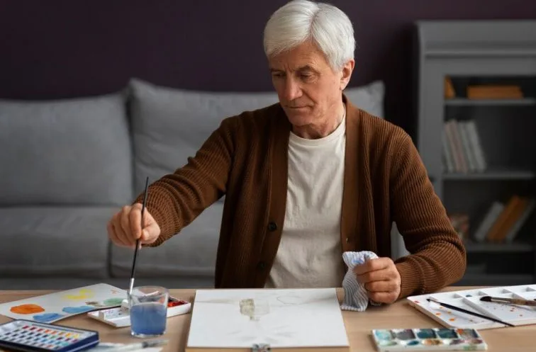 A financially stable older man
