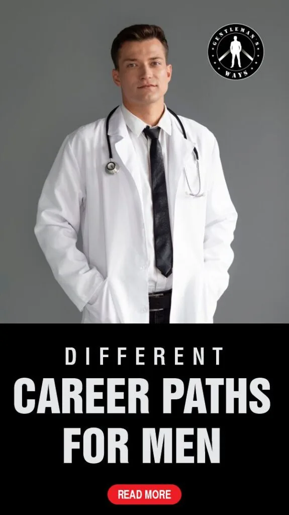 A man doctor who has chosen his career path