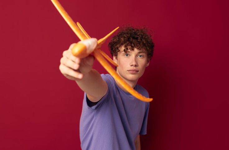 Darting young man