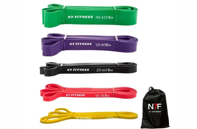 Foldable resistance bands for fitness
