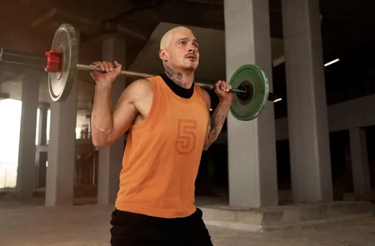 Man in his 40s in the gym as hobby