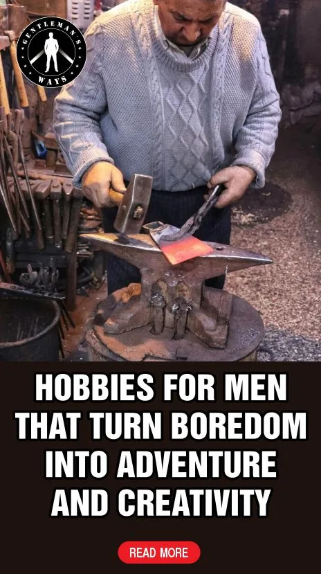 Blacksmithing hobby for men