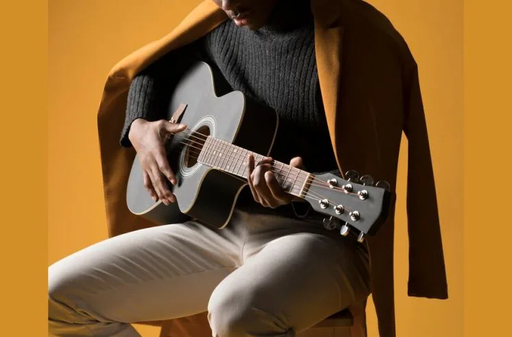 A man who has chosen musical hobbies