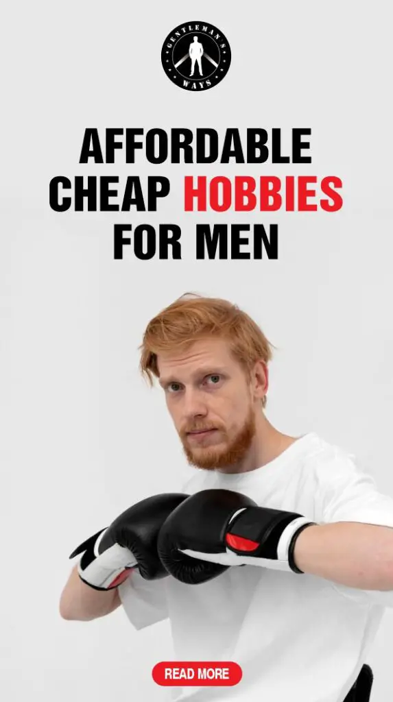 A man engaging in an affordable hobby