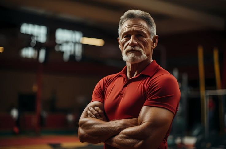 An older man who works out