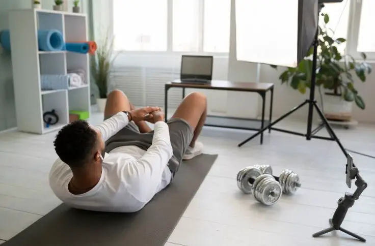 Home workout - a hobby for 20s men