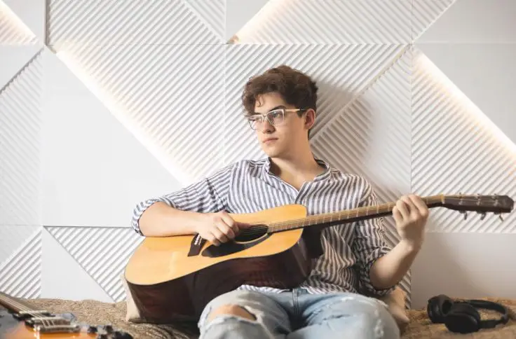 A man of 20 doing music