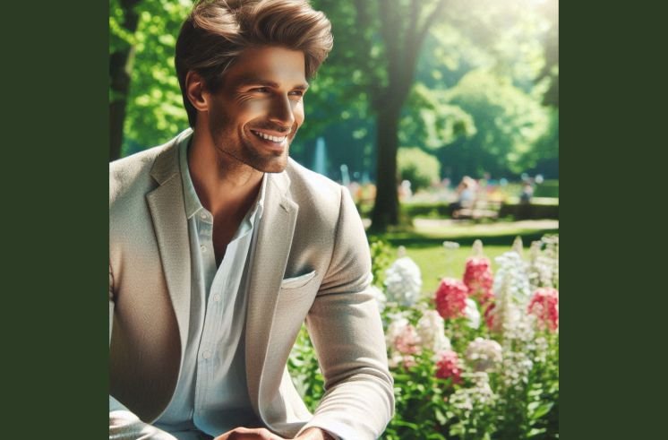 A man wearing Summer Blazers for Men