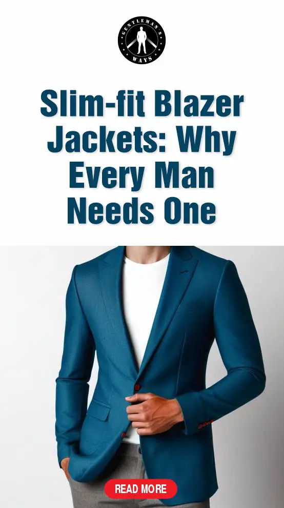 Slim-fit blazers for men