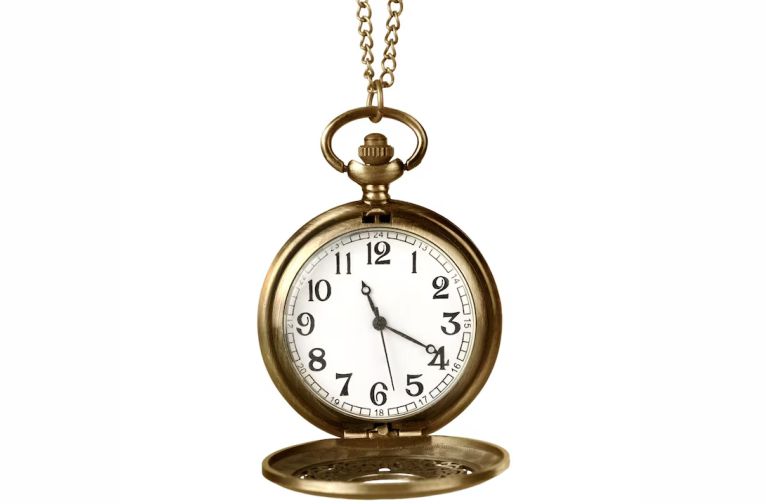 A typical Pocket Watch with chain