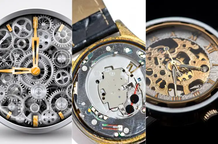 Types of watch movements - Mechanical, Automatic and Quartz
