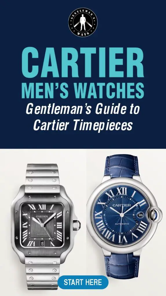 Cartier timepieces for men
