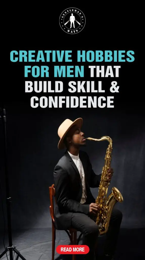 A man with the trumpet as hobby