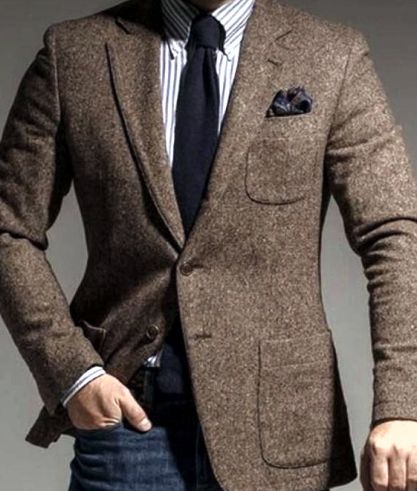A fitted designer blazer for men