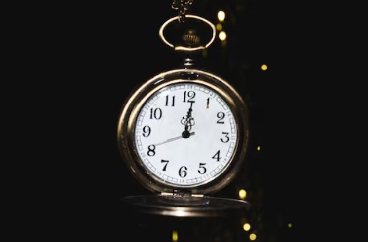 Open face pocket watch