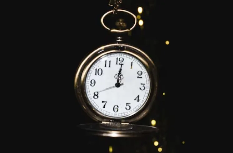 Open face pocket watch
