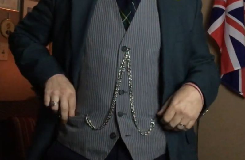 Wearing a Pocket Watch with a Double Albert Chain