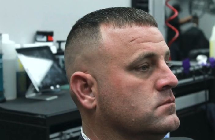A typical high and tight skin fade for men