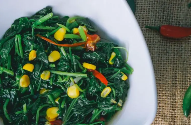 Leafy green vegetables