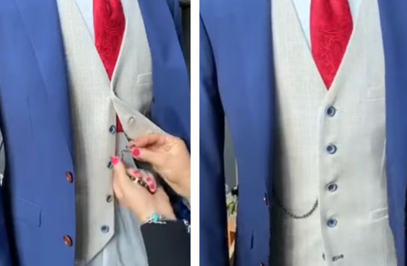 How to wear a pocket watch - the vest method