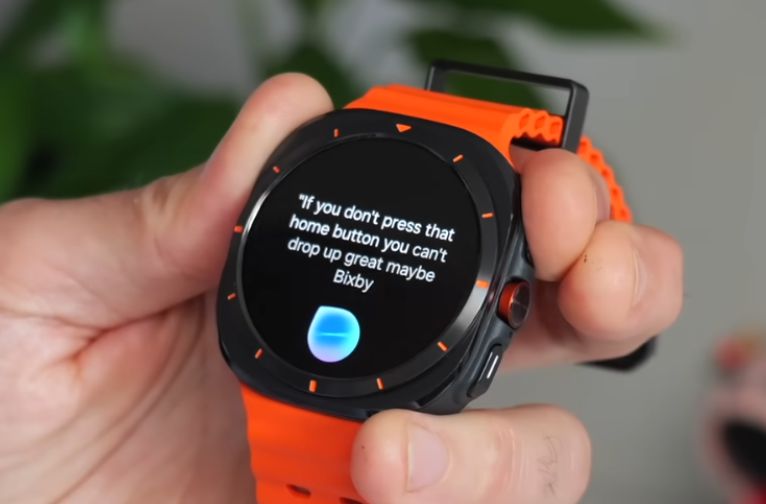 A bright orange smart watch for men