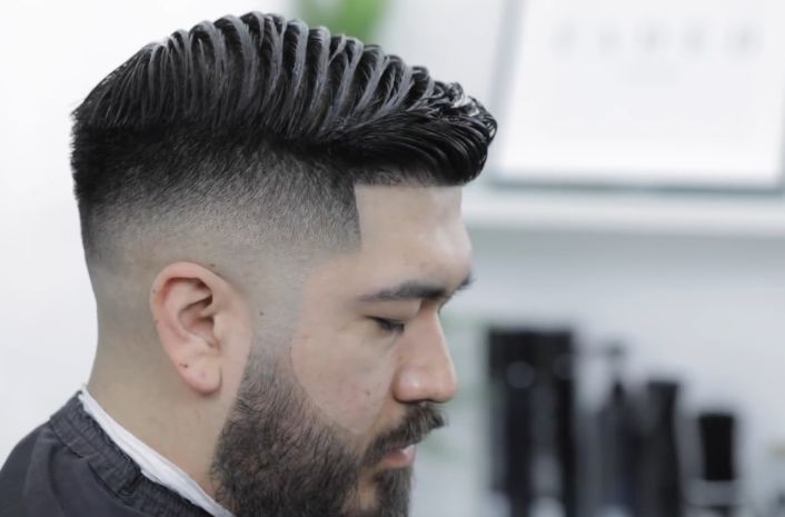 Comb Over Fade haircut